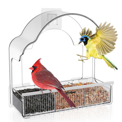 0162 TRANSPARENT HUMMINGBIRD FEEDER